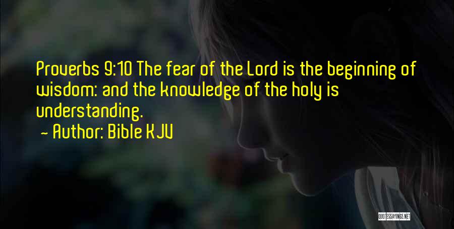 Fear Of The Lord Quotes By Bible KJV