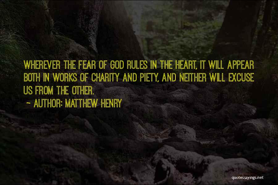 Fear Of The Other Quotes By Matthew Henry