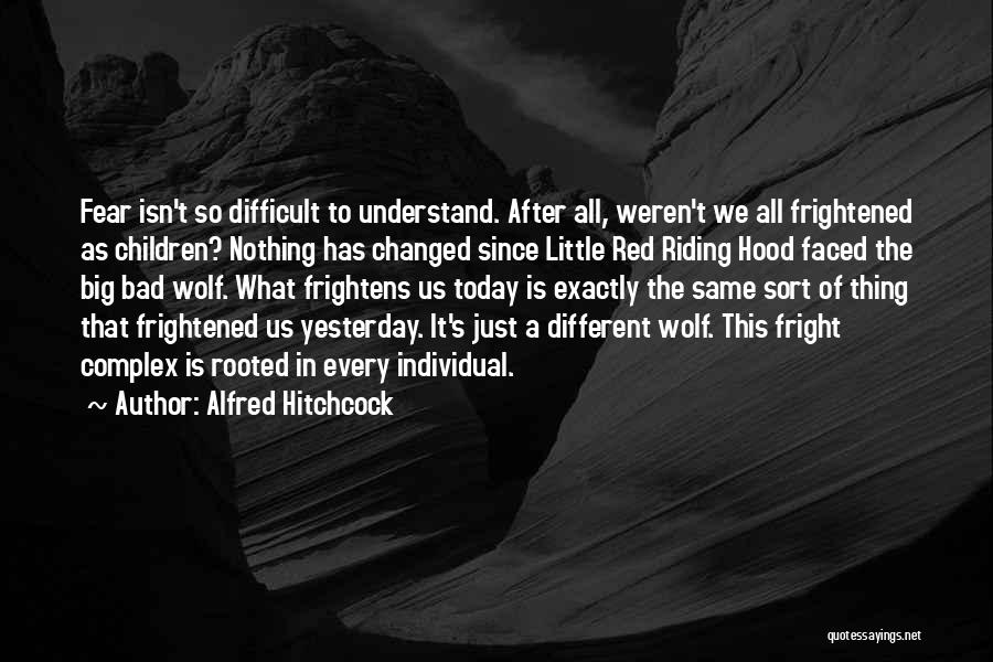 Fear Of What Is Different Quotes By Alfred Hitchcock