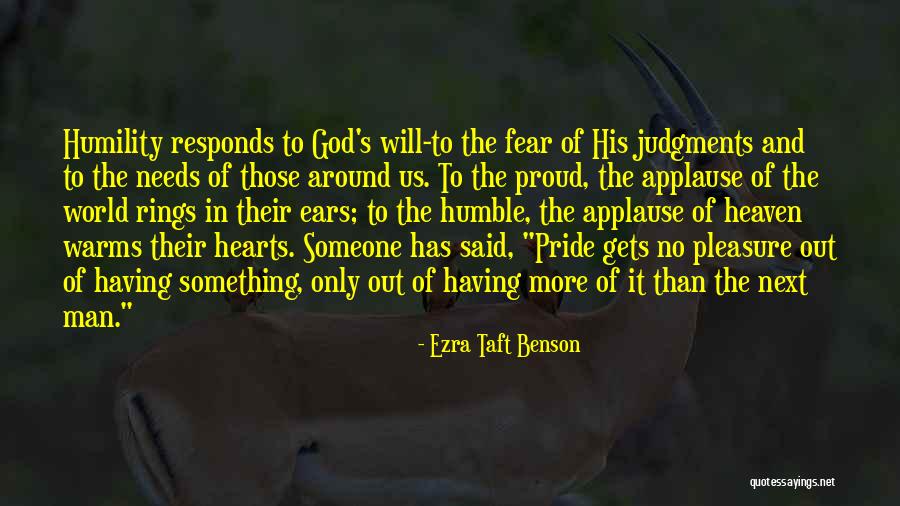 Fear Only God Quotes By Ezra Taft Benson