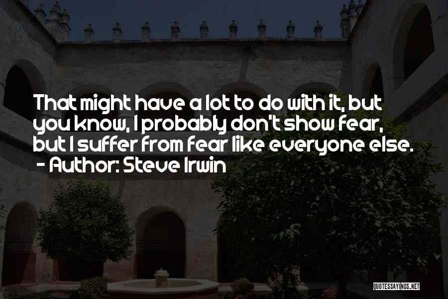 Fear Quotes By Steve Irwin