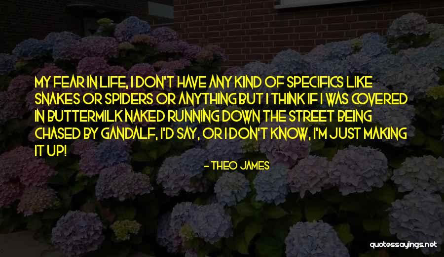 Fear Running Your Life Quotes By Theo James Fear Running Your Life Quotes By Theo James