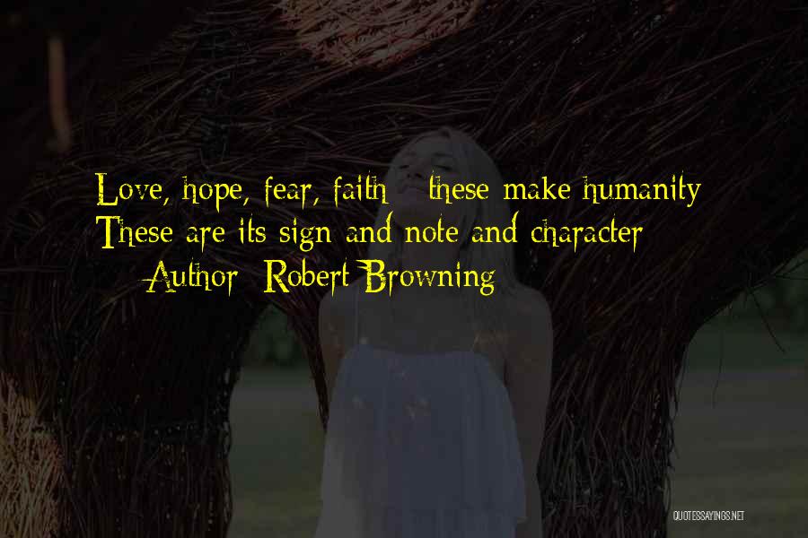 Fear Vs Hope Quotes By Robert Browning