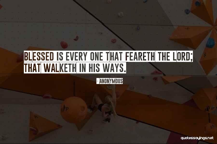 Feareth Quotes By Anonymous Feareth Quotes By Anonymous