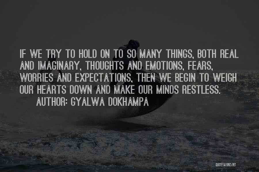 Fears And Worries Quotes By Gyalwa Dokhampa Fears And Worries Quotes By Gyalwa Dokhampa