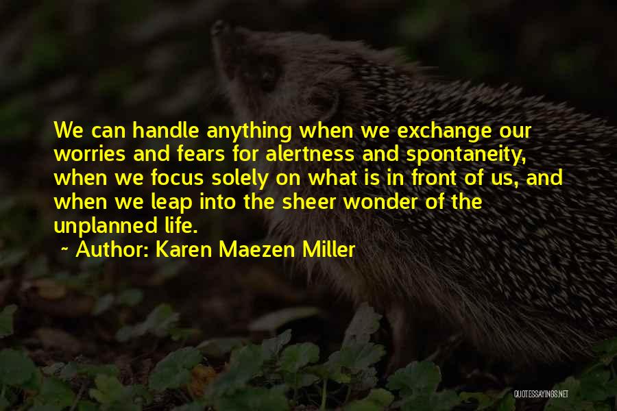 Fears And Worries Quotes By Karen Maezen Miller