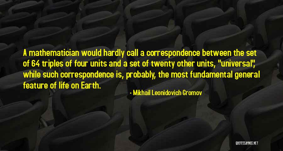 Feature Life Quotes By Mikhail Leonidovich Gromov Feature Life Quotes By Mikhail Leonidovich Gromov