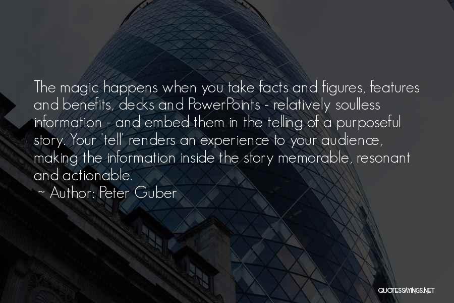 Features And Benefits Quotes By Peter Guber