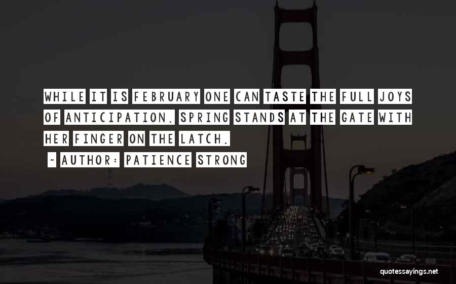 February Quotes By Patience Strong
