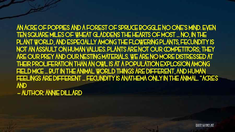 Fecundity Quotes By Annie Dillard