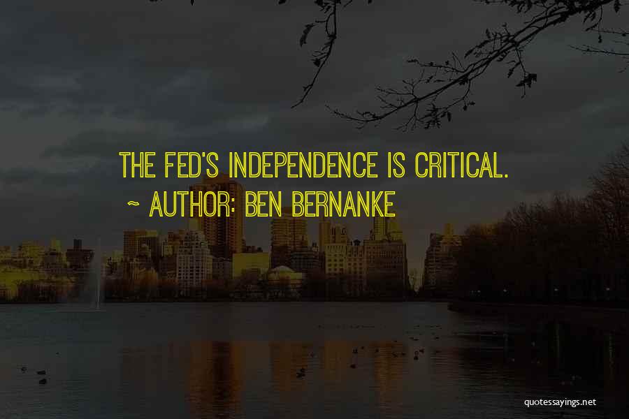 Fed Up With Someone Quotes By Ben Bernanke
