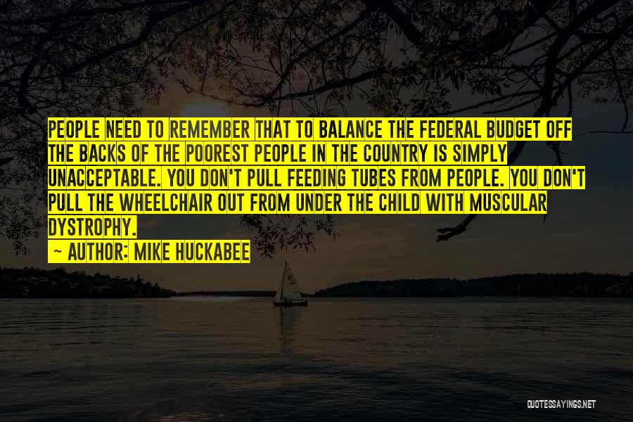 Federal Budget Quotes By Mike Huckabee
