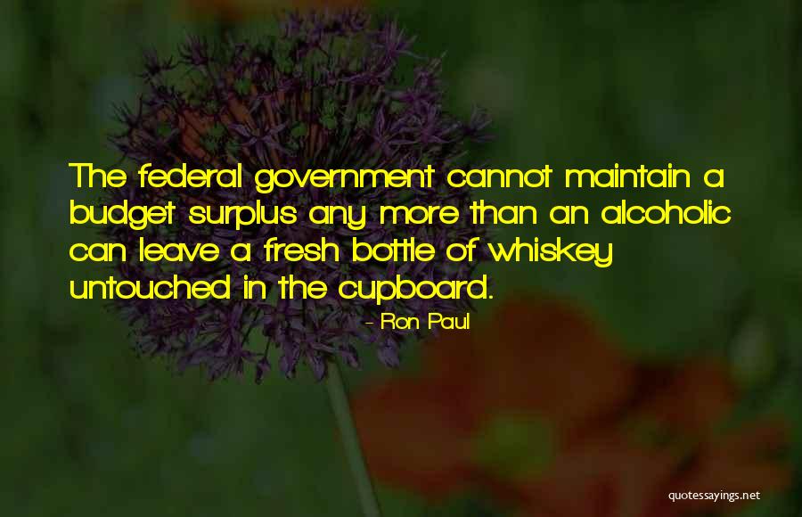 Federal Budget Quotes By Ron Paul