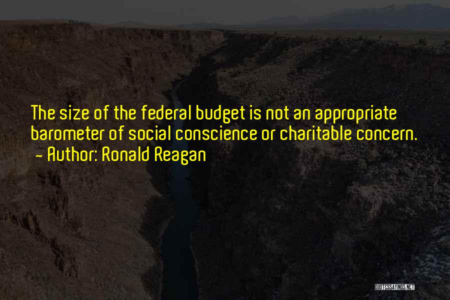 Federal Budget Quotes By Ronald Reagan