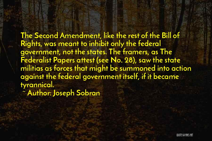 Federal Government Quotes By Joseph Sobran