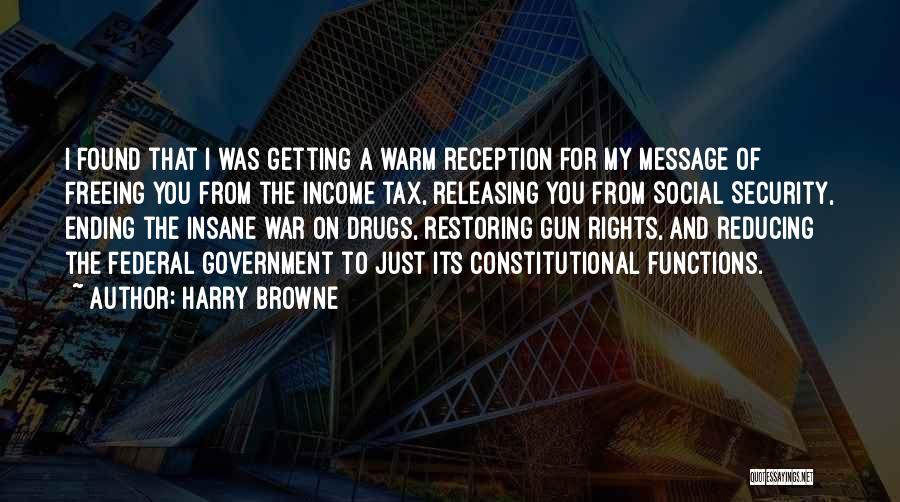 Federal Income Tax Quotes By Harry Browne