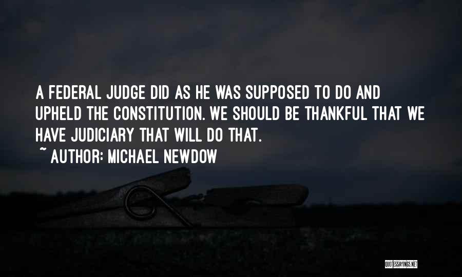Federal Judge Quotes By Michael Newdow