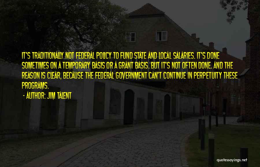 Federal Quotes By Jim Talent