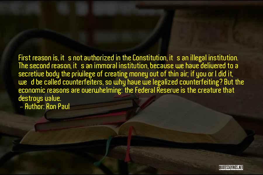 Federal Quotes By Ron Paul