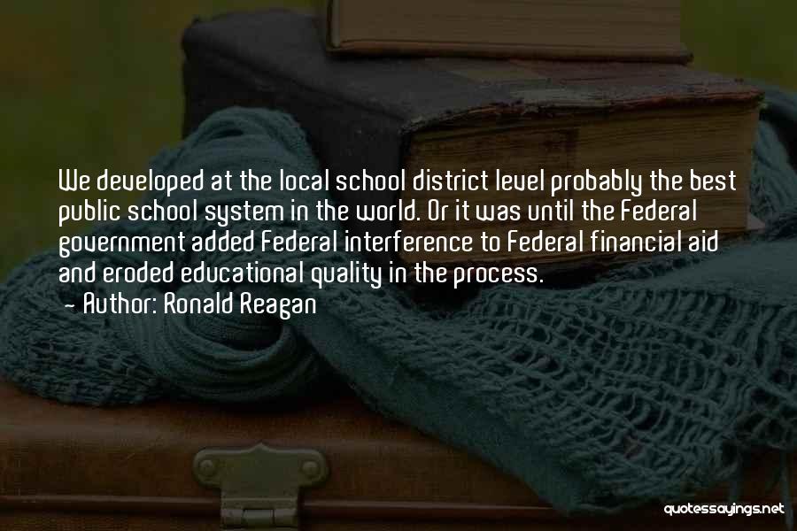 Federal System Of Government Quotes By Ronald Reagan