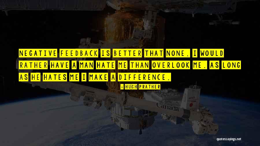 Feedback As Quotes By Hugh Prather Feedback As Quotes By Hugh Prather