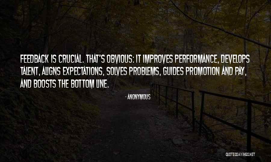 Feedback On Performance Quotes By Anonymous Feedback On Performance Quotes By Anonymous