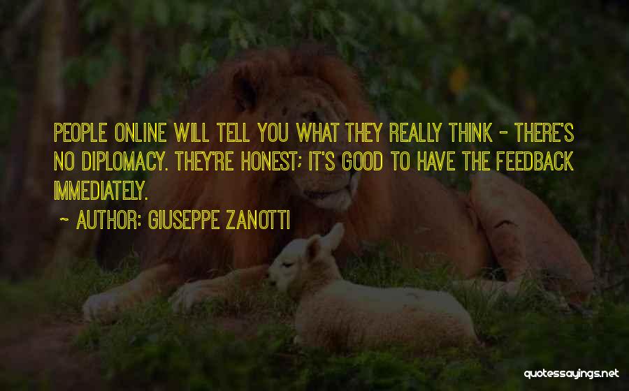 Feedback Quotes By Giuseppe Zanotti