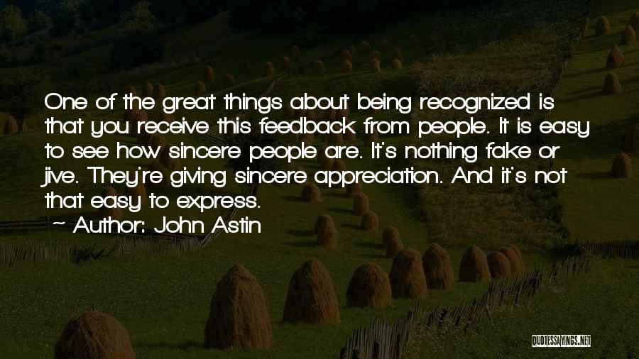 Feedback Quotes By John Astin