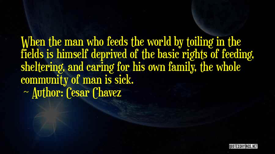 Feeding Your Man Quotes By Cesar Chavez
