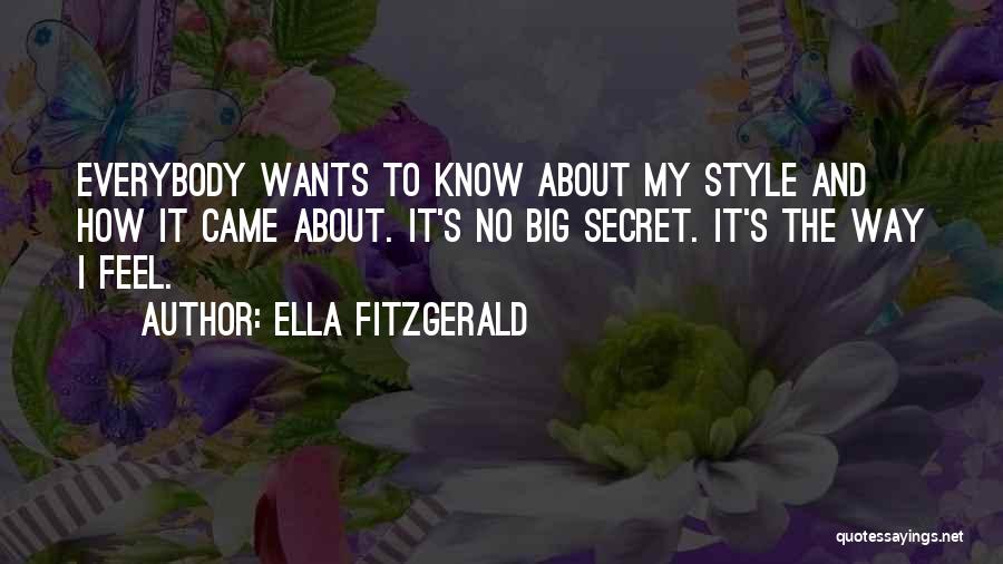 Feel About Music Quotes By Ella Fitzgerald