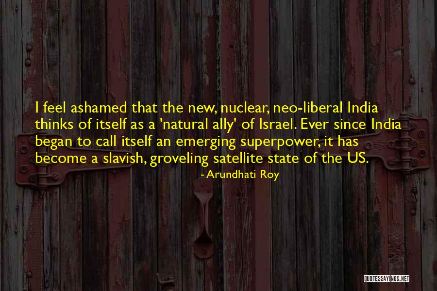 Feel Ashamed Quotes By Arundhati Roy Feel Ashamed Quotes By Arundhati Roy