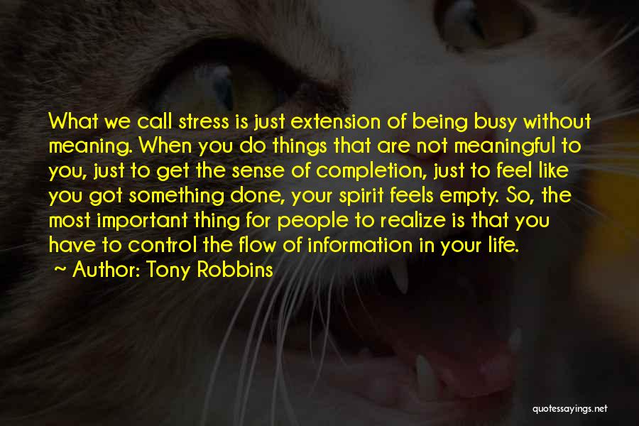 Feel Empty Without You Quotes By Tony Robbins