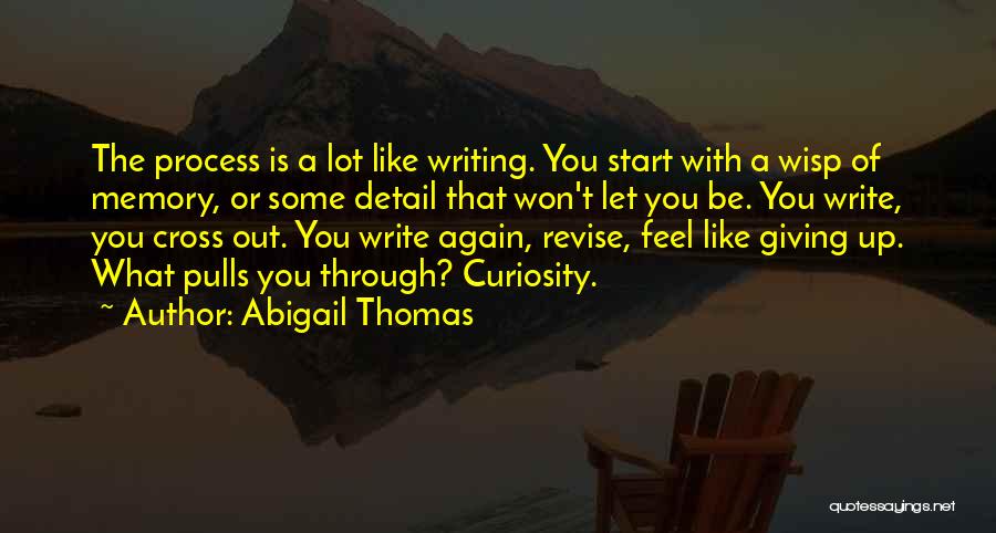 Feel Like Giving Up Quotes By Abigail Thomas