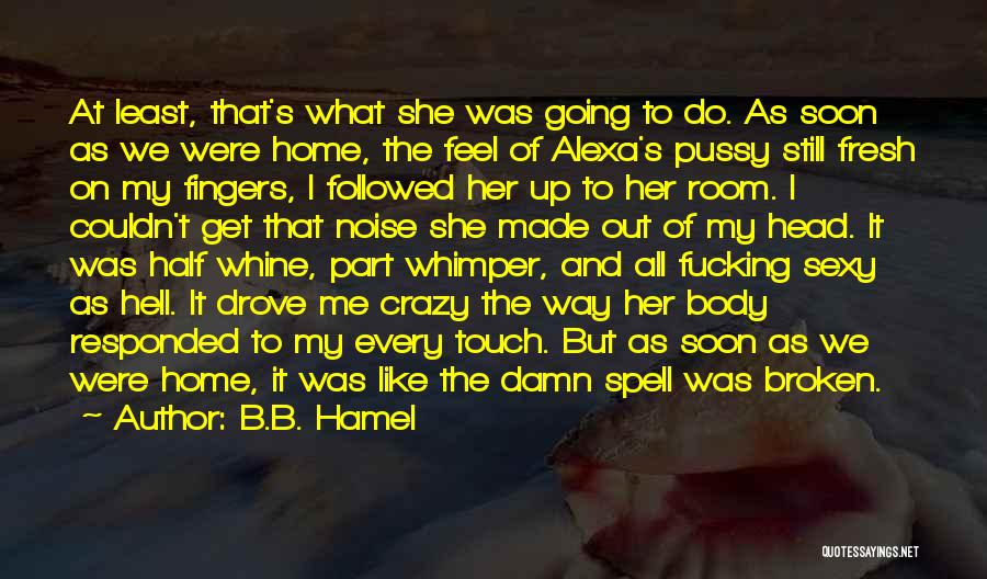 Feel Like Going Home Quotes By B.B. Hamel