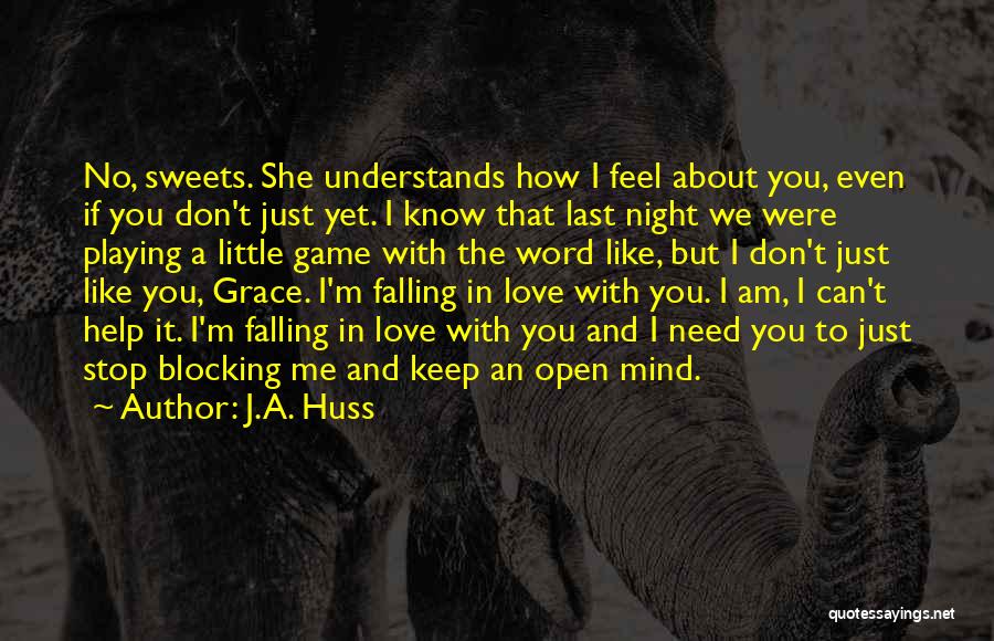 Feel Like You Don't Love Me Quotes By J.A. Huss