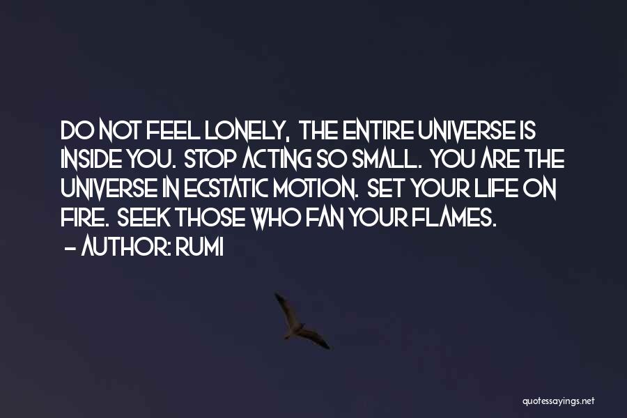 Feel Lonely Inside Quotes By Rumi