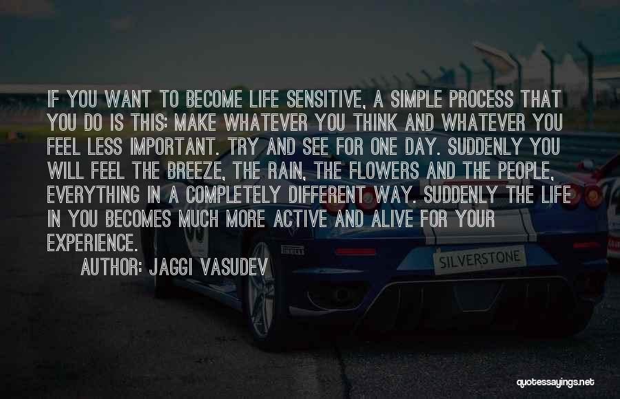 Feel More Alive Quotes By Jaggi Vasudev