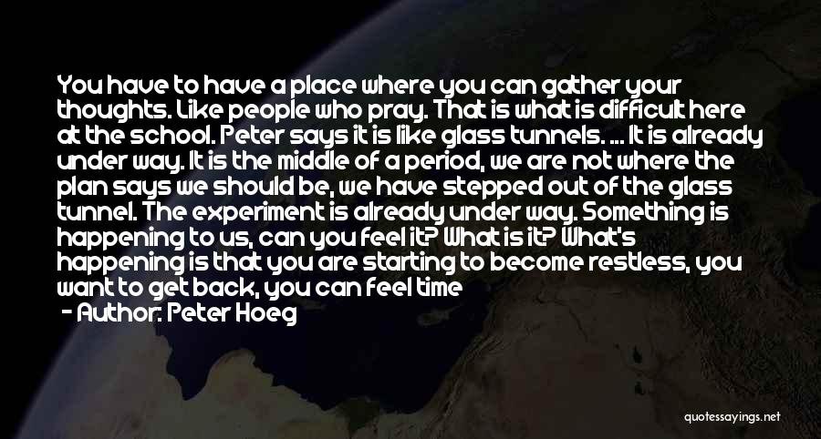 Feel Out Of Place Quotes By Peter Hoeg