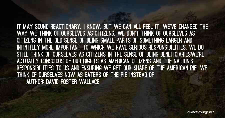 Feel So Small Quotes By David Foster Wallace