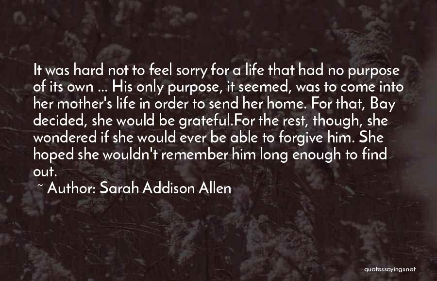 Feel Sorry For Him Quotes By Sarah Addison Allen