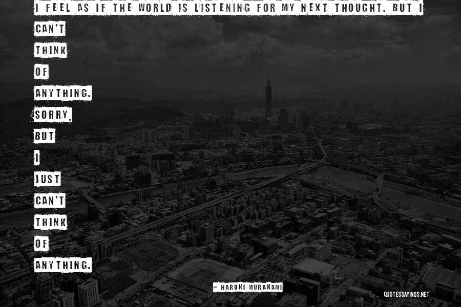 Feel Sorry Quotes By Haruki Murakami Feel Sorry Quotes By Haruki Murakami