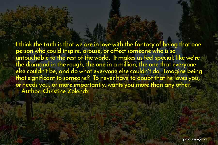 Feel Special Love Quotes By Christine Zolendz
