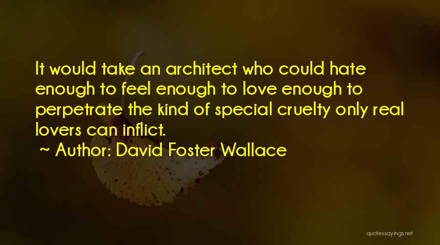 Feel Special Love Quotes By David Foster Wallace
