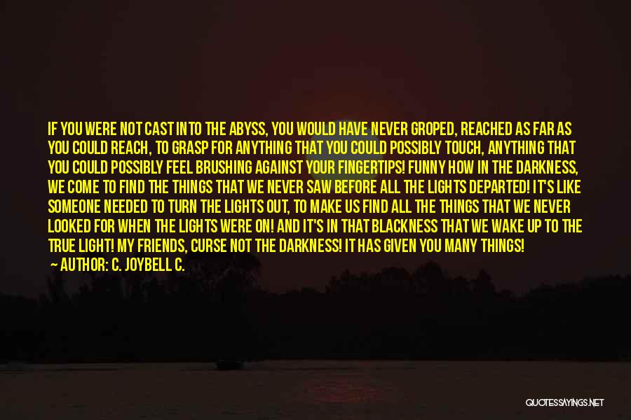 Feel The Light Quotes By C. JoyBell C.