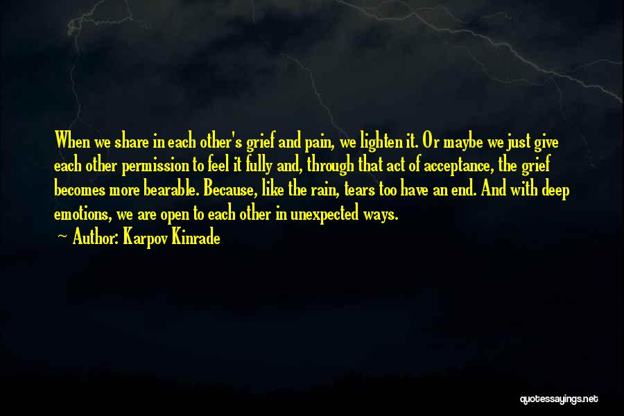 Feel The Rain Quotes By Karpov Kinrade