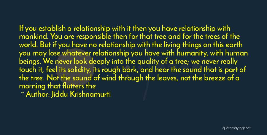 Feel The Wind Quotes By Jiddu Krishnamurti