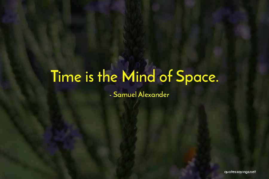 Feelies Time Quotes By Samuel Alexander Feelies Time Quotes By Samuel Alexander