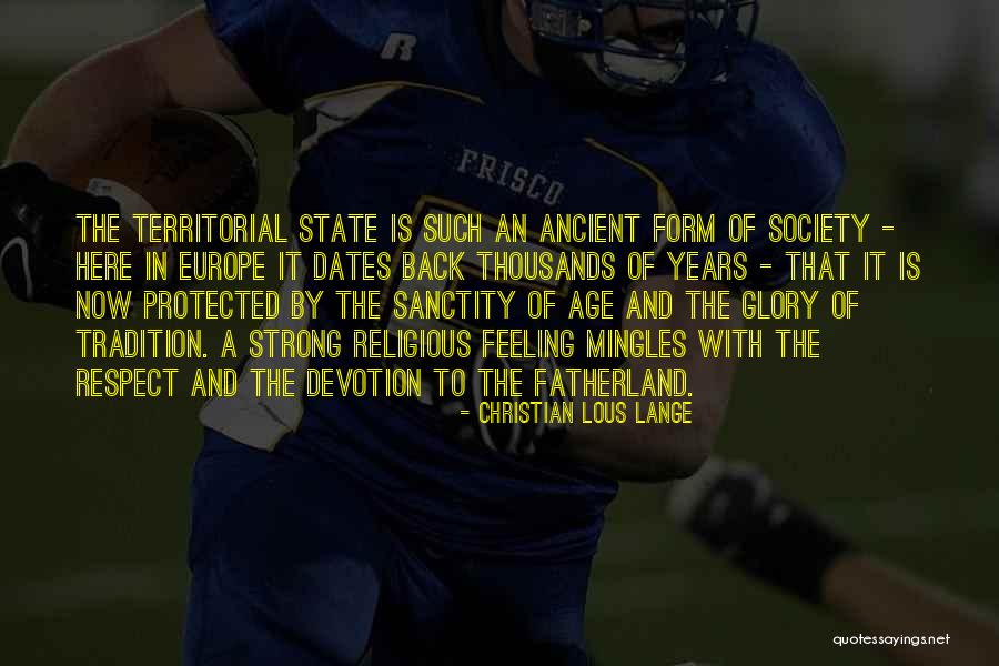 Feeling And Form Quotes By Christian Lous Lange