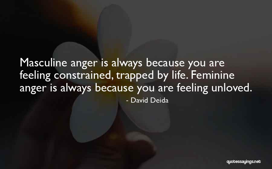 Feeling Anger Quotes By David Deida