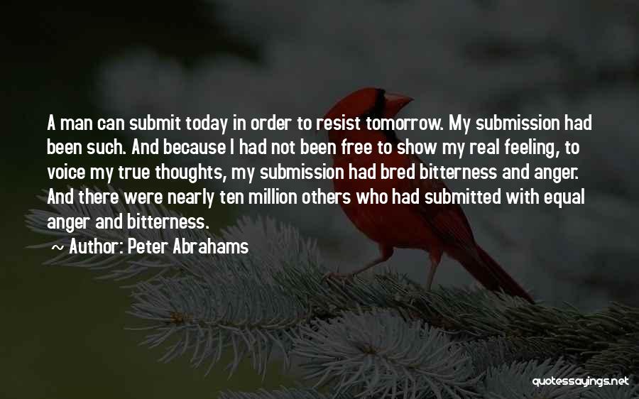 Feeling Anger Quotes By Peter Abrahams